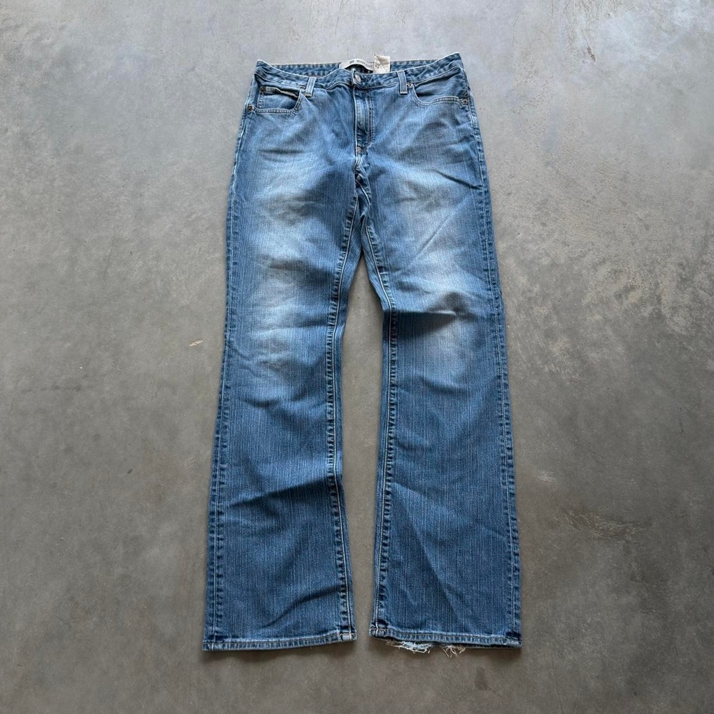 Vintage gap women's dark Wash faded bootcut jeans